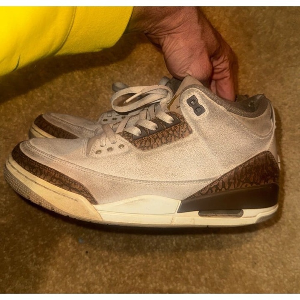 AIR JORDAN 3 Retro Mid Palomino Brown Sneakers Size 9